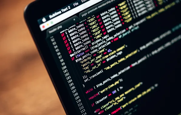Colors, screen, programming, letters