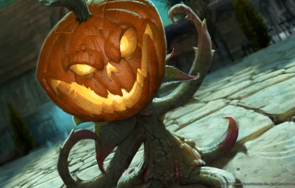 Horse, World of Warcraft, The Hallows end, pumpkin.plant