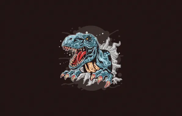 Minimalism, Being, Style, Lizard, Mouth, Background, Face, Dinosaur