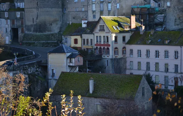 Picture France, Home, Building, France, Panorama, Semur-en-Auxois, Semur-EN-Auxois