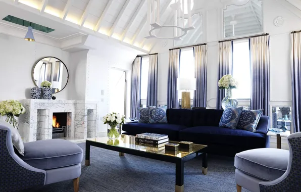 Picture design, room, interior, fireplace, living room