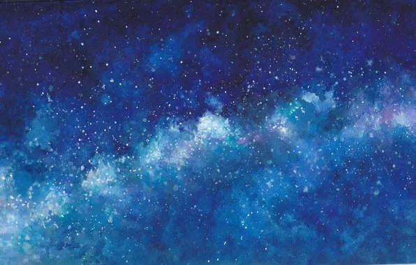 The sky, night, the milky way