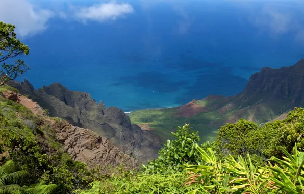 Sea, landscape, mountains, sea, landscape, mountains