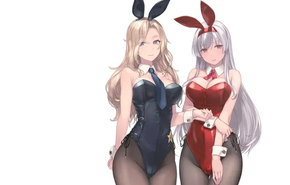 Sexy, Anime, girls, bunny, tight, bunny girls