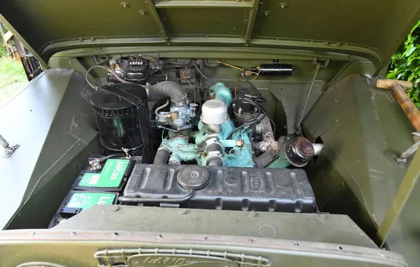 Land Rover, 1955, the only instance, under the hood, the only instance, Land Rover SAS …