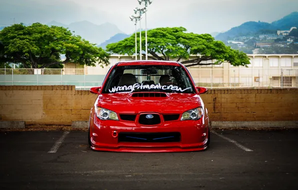 Turbo, red, wheels, subaru, japan, wrx, impreza, jdm