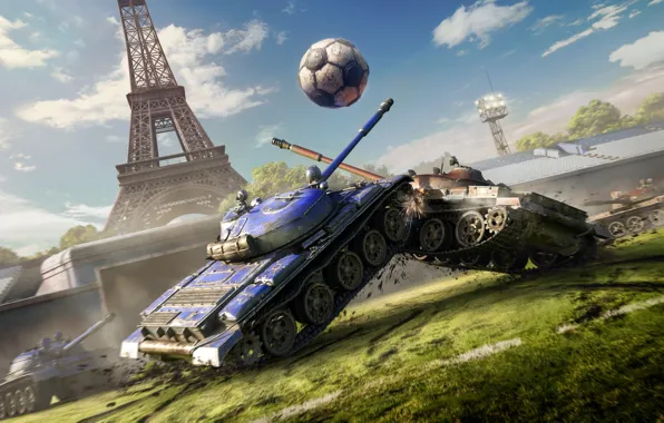 Picture The ball, Eiffel Tower, Tanks, Stadium, WoT, World of Tanks, World Of Tanks, Wargaming Net