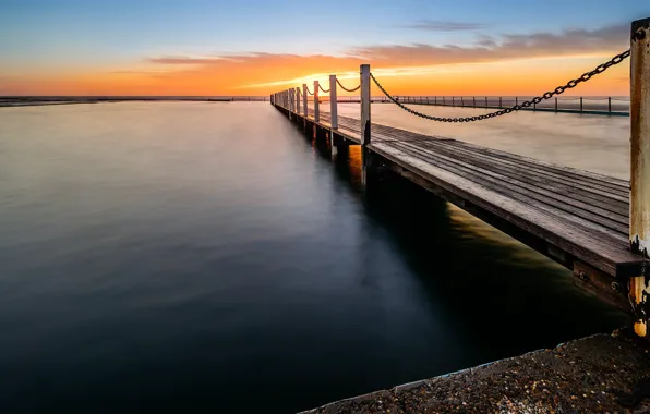 Picture bridge, shore, Sydney, New South Wales, North Narrabeen