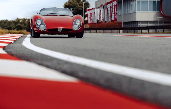 Picture Alfa Romeo, 1967, racing track, 33 Road, Type 33, Alfa Romeo 33 Stradale Prototype