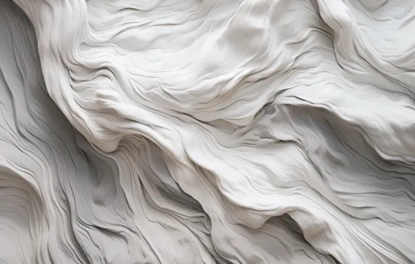 Wave, surface, texture, white background, softness, folds, the dough, AI art