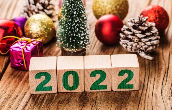 Picture balls, balls, cubes, figures, New year, herringbone, bump, 2022