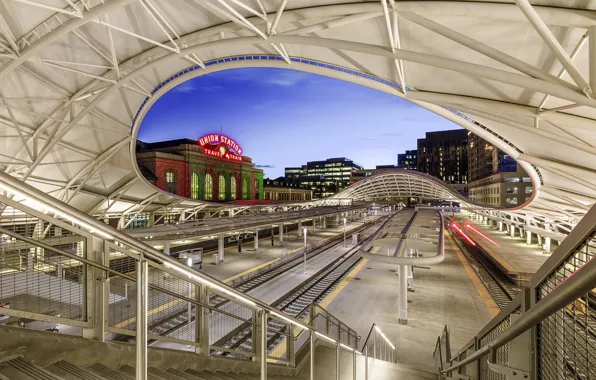 Station, Colorado, architecture, Denver, Colorado, Denver, union station