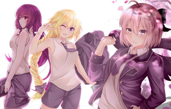 Girls, anime, art, characters, Fate/Grand Order