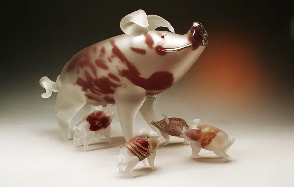 Picture glass, crystal, pig, decor, Gus ' -Khrustal'nyy, parasyte