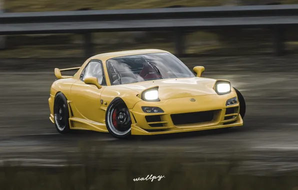 Picture Microsoft, Mazda, game, 2018, RX-7, Forza Horizon 4, by Wallpy