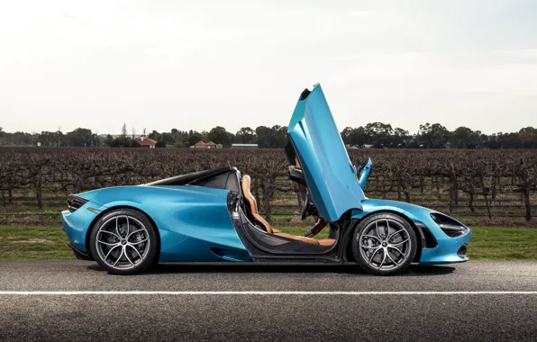 McLaren, door, supercar, side view, Spider, 720S, 2019