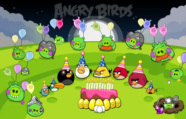 Picture angry birds, happy birthday, images