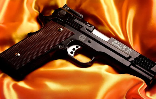 Gun, fabric, Atlas, Smith & Wesson