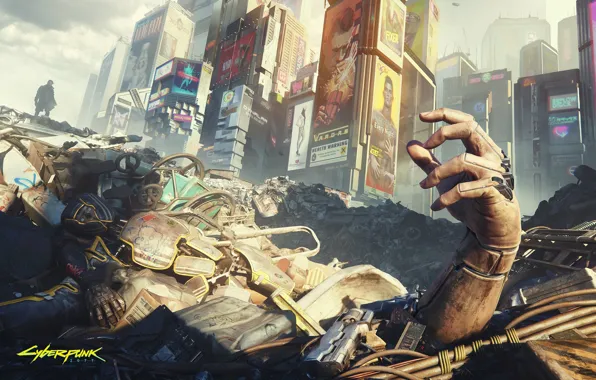 The city, dump, Cyberpunk 2077, Cyberpunk