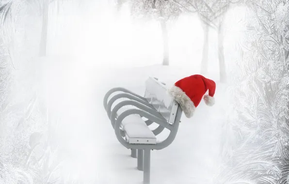 Winter, snow, landscape, nature, new year, Christmas