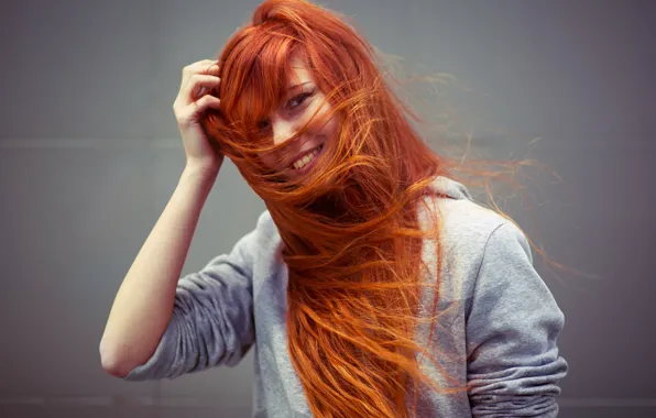Girl, smile, background