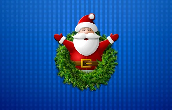 Minimalism, Christmas, Background, New year, Holiday, Santa Claus, Santa Claus, Christmas