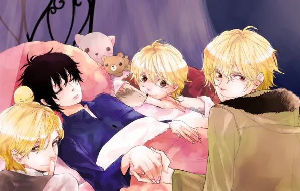 Children, anime, family, art, sleeping, guys, Katekyo Hitman Reborn, Teacher mafia Reborn