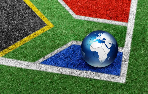 Grass, the ball, South Africa, World Cup 2010