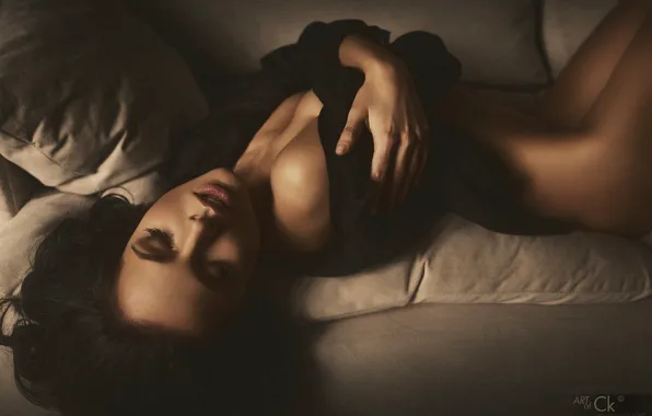 Pose, model, makeup, figure, brunette, hairstyle, photographer, black