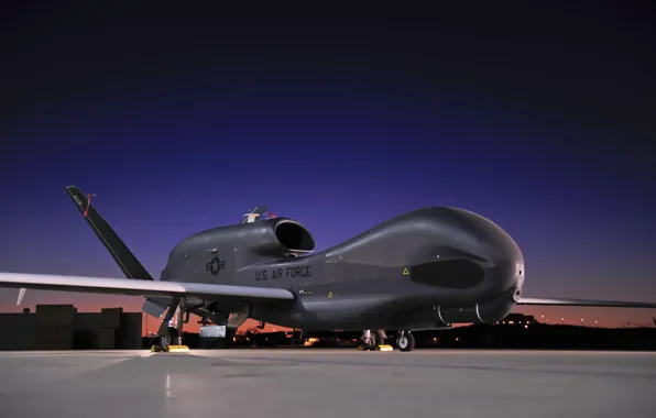 Sky, aircraft, sunset, airplane, modern warfare, U.S. Air Force, technology, Northrop Grumman