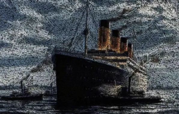 Figure, Liner, Titanic, The ship, Titanic, Tugs, Passenger ship, RMS Titanic