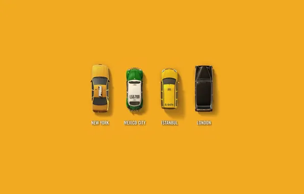 BACKGROUND, YELLOW, MACHINE, TAXI, DIFFERENT, COUNTRIES