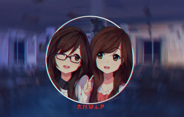 Girls, anime, fun, glasses, madskillz, Tanki