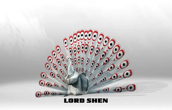 Cartoon, kung fu, lord shen, Panda 2