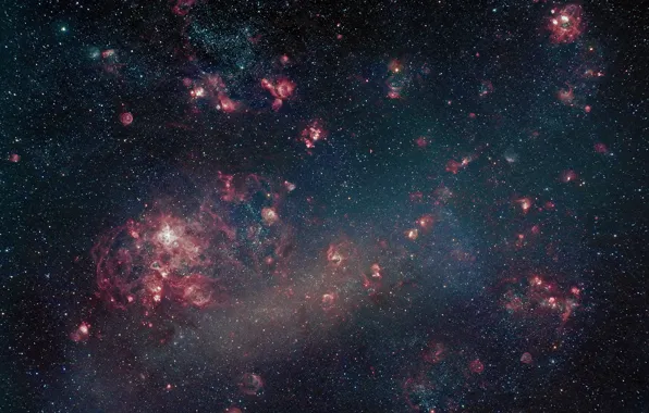 Space, The Magellanic Clouds, galaxy-satellites, The Milky Way