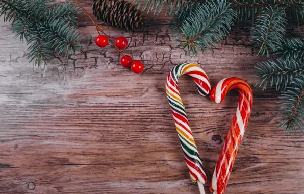 Christmas, candy, sweets, New year, tree, Happy New Year, Christmas, New Year