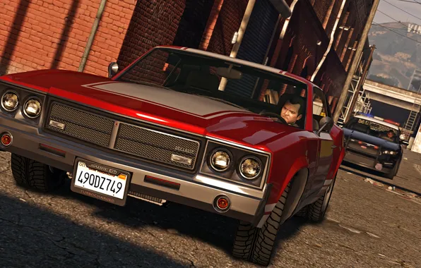 Road, machine, Michael, Grand Theft Auto V