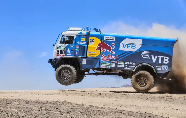 Picture The sky, Sand, Nature, Dust, Sport, Speed, Truck, Race