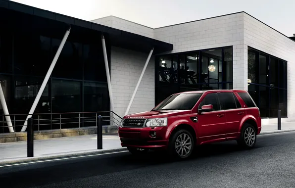 Red, Land Rover, 2012, crossover, Freelander, SUV, Freelander 2, LR2