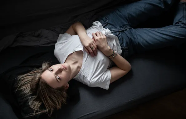 Picture jeans, mole, sponge, Andrey Frolov