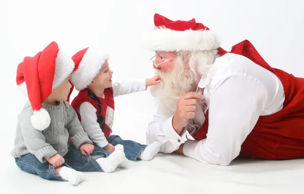 Picture christmas, happy, holidays, merry, children, santa, claus, interview