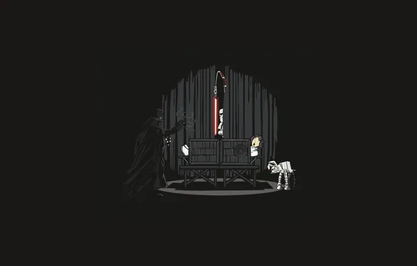 Picture Star Wars, theatre, Darth Vader, lightsaber, the trick, Stormtrooper, Princess Leia