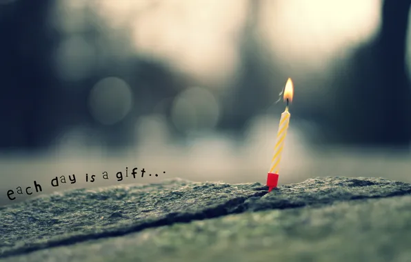 Background, candles, the phrase