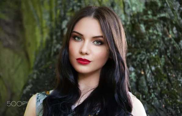 Eyes, look, girl, portrait, lips