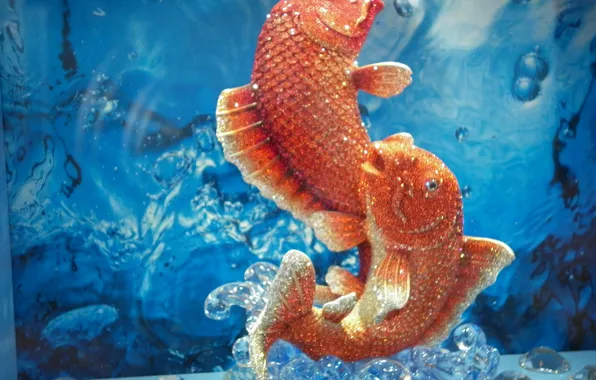 Picture fish, souvenir, Swarovski