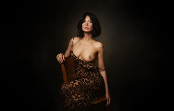 Chest, look, sexy, pose, model, makeup, figure, dress