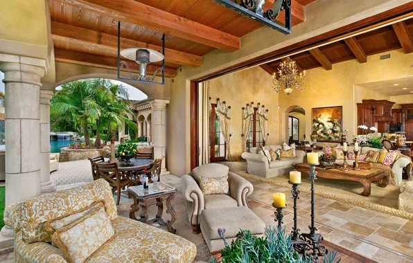 Picture living room, home, luxury, ranch, santa fe