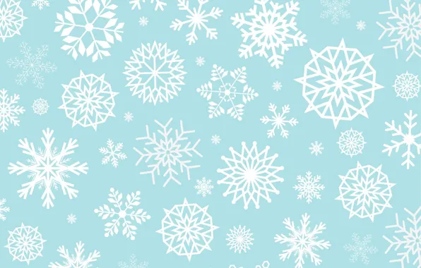 Picture winter, snowflakes, background, blue, Christmas, blue, winter, background