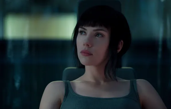 Cinema, mecha, anime, movie, cyberpunk, Ghost in the Shell, brunette, film