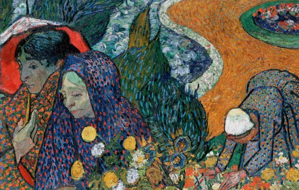 Picture, genre, Vincent Willem van Gogh, Vincent van Gogh, Arlezianka, Memory of the Garden at …